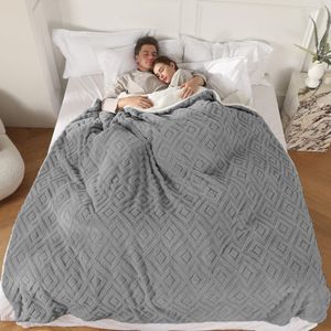 CHIOKY Manta térmica eléctrica, 50 x 60 pulgadas, extra gruesa y cálida, con apagado automático de 4