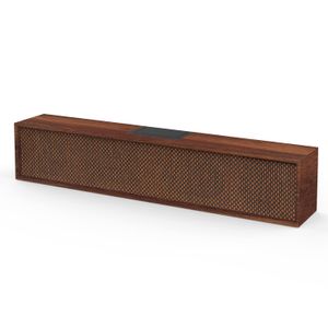 Altavoces de computadora, altavoz de barra de sonido inalámbrico de madera para escritorio, altavoz