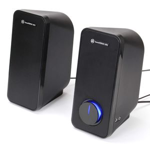 GOgroove Altavoces para computadora de escritorio y portátil - Altavoces USB para computadora de