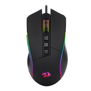 Redragon Ratón para juegos, mouse para juegos con cable con sensor Opitacl de 16,000 DPI, mouse con