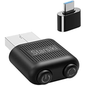 2 botones mejorados de ratón pequeño Jiggler indetectable, 2 botones de interruptor de