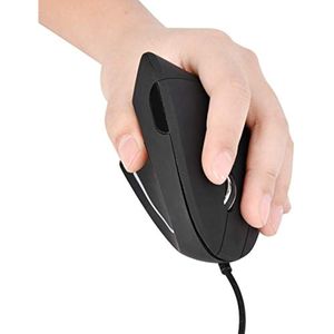 Ratón ergonómico vertical con cable USB, mouse óptico para zurdos, 3 DPI ajustables 800/1200/1600, 6
