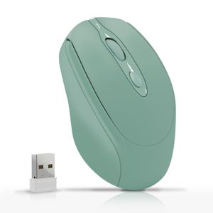 Ratón inalámbrico, mouse de computadora con Bluetooth 5.2 y 2.4G conectividad de modo dual, mouse