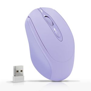 Ratón inalámbrico, mouse de computadora con Bluetooth 5.2 y 2.4G conectividad de modo dual, mouse