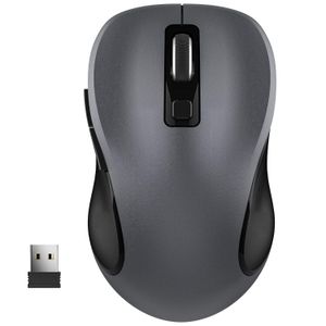 WisFox – Mouse inalámbrico de 2.4G para portátil, mouse ergonómico con receptor USB y 3 niveles