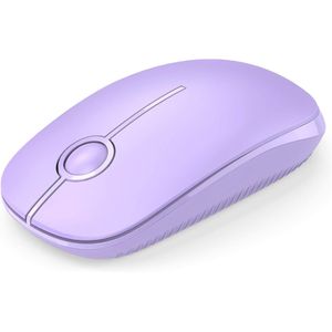 Unipows Mouse inalámbrico - Ratón de computadora portátil delgado de 2.4 G con nano receptor,
