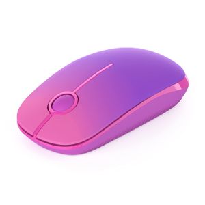 Unipows Mouse inalámbrico - Mouse portátil delgado de 2.4 G con nanoceptor, ratones ópticos móviles