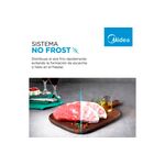 Heladera con Freezer Inverter Midea MDRT385MTF01AD 266Lts Blanco