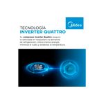 Heladera con Freezer Inverter Midea MDRT385MTF01AD 266Lts Blanco