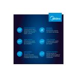 Heladera con Freezer Inverter Midea MDRT385MTF01AD 266Lts Blanco