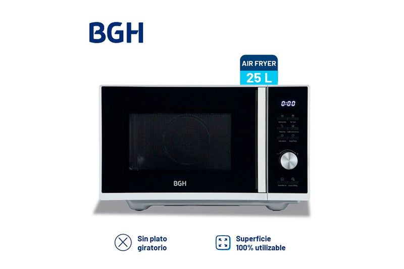 Microonda Air Fryer BGH 25Lts B325DFB24