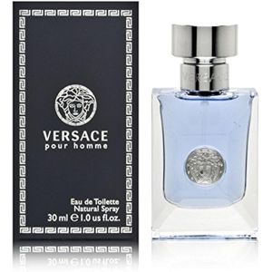 Versace Pour Homme For Men Eau De Toilette en aerosol, 1.0 onzas