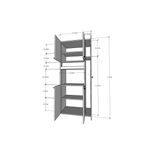 Despensero + Escobero Tables 3086 5 Ptas Blanco