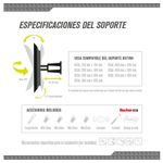Soporte de TV Tagwood HSTV89 26” A 60”