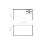 Escritorio Piro muebles 911 1.30 Mts Negro Haya