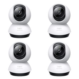 Kit x4 Cámaras de seguridad Interior TP-Link TAPO C220 4MP 2K Rotación 360