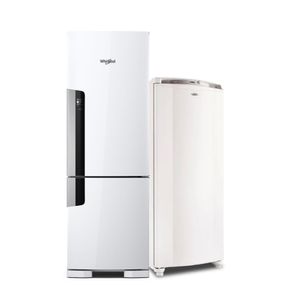 Heladera Whirlpool Inverter 397 Lts y Freezer Vertical 231 Lts