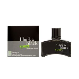 Yves Saint Laurent Nu Parfums Black is Black Sport Eau de Toilette en espray para hombre, 3.4 onzas