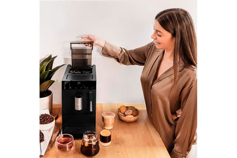 Cafetera Cecotec Cremmaet Compact Steam 1.1Lts Negro