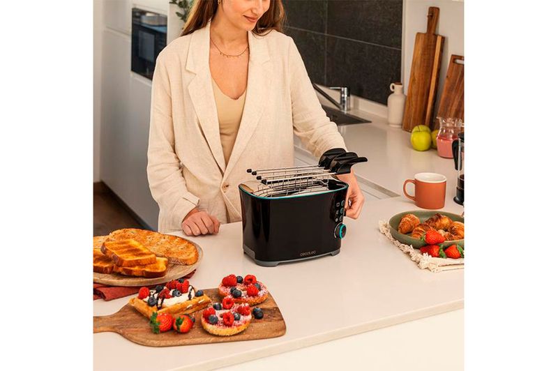 Tostadora Cecotec Toast&Taste Double B 650W Negro