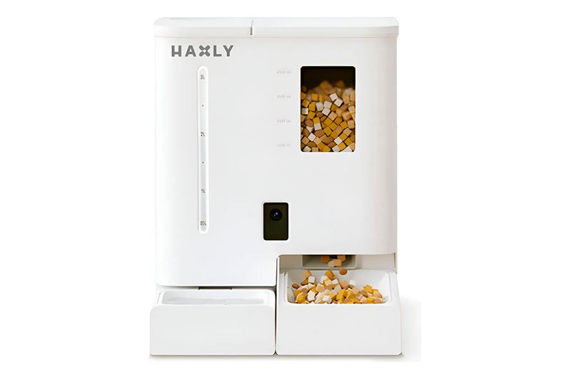 Comedero de Mascotas Haxly 2 en 1 Feedy con Wifi y Cámara