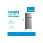 Heladera Cíclica Midea MDRT414FGE50A 295L Silver