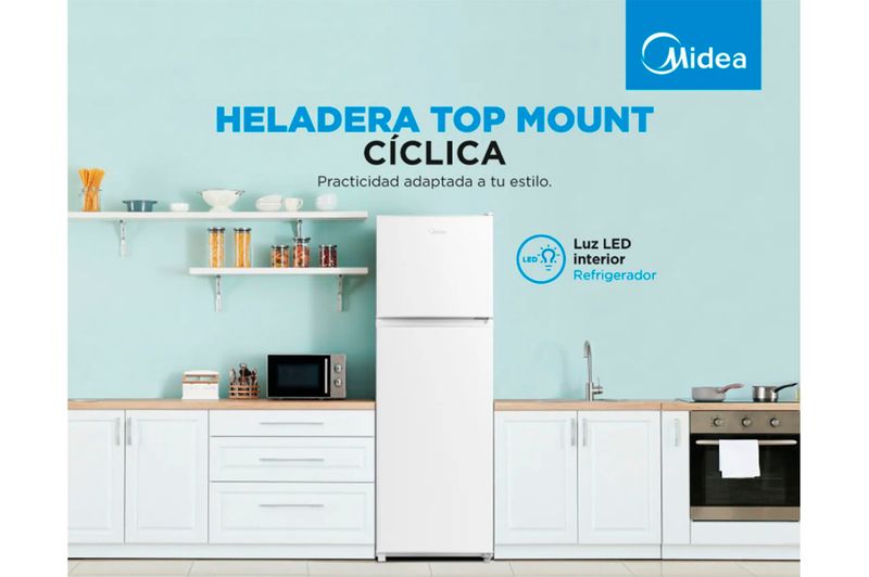Heladera Cíclica Midea MDRT414FGE01A 295L Blanco