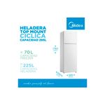 Heladera Cíclica Midea MDRT414FGE01A 295L Blanco