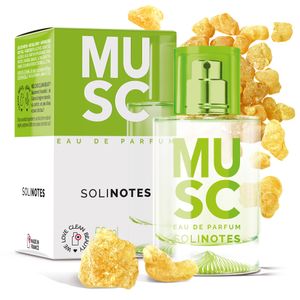 SOLINOTES - Perfume de almizcle para mujer, Eau de Parfum, delicado aroma floral y relajante,