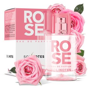 Solinotes - Perfume de rosa para mujer, 1.7 fl oz/1.7 fl oz, aroma floral delicado y calmante con