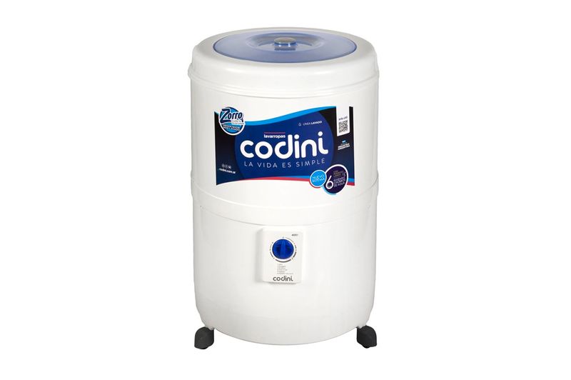 Lavarropa Semiautomático Silent Codini 10Kg 4051 Blanco