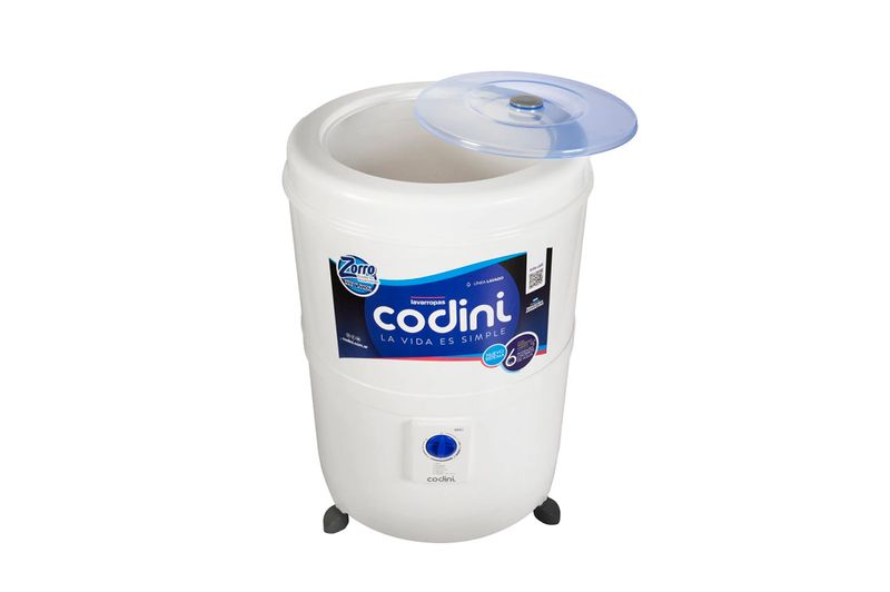 Lavarropa Semiautomático Silent Codini 10Kg 4051 Blanco
