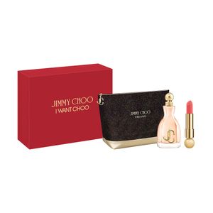 Jimmy Choo I Want Choo - Set de regalo de 3 piezas de Eau de Parfum (spray Eau de Parfum, lápiz