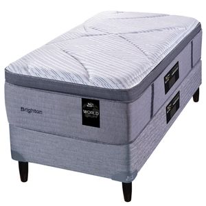 Conjunto Sommier y Colchón de resortes King Koil Brighton de 1 plaza 90x190 cm