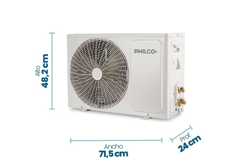 Aire acondicionado Philco Split Frío/Calor 2924F 3400W PHS32HA4CN
