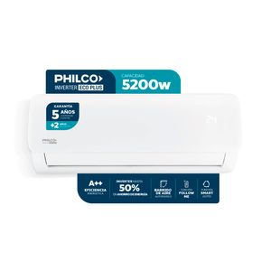 Aire Acondicionado Split Inverter Frio/Calor Philco 4400F 5200W PHIN52HA3BN
