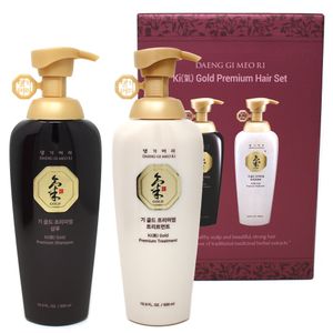 Daeng Gi Meo Ri- Ki Gold Premium Champú + juego de tratamiento, promueve el crecimiento del cabello,