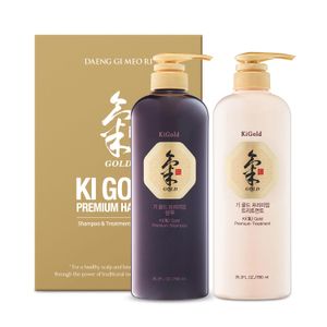 Daeng Gi Meo Ri - Champú Ki Gold Premium+Set de Tratamiento, Humedad efectiva para secar y cabello