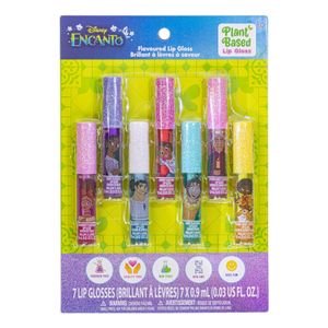 Townley Girl Encanto - Juego de 7 esmaltes de labios para niños, maquillaje vegano para niñas de 3