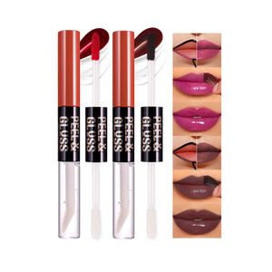 2 unidades de brillo de labios para tatuajes y aceite de labios 2 en 1, máscara para despegar las