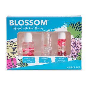 Blossom Aceite de cutícula perfumado hidratante e hidratante, bálsamo labial perfumado con cambio de