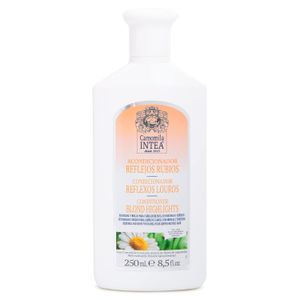 Intea Acondicionador de cabello rubio con extracto natural de manzanilla, mantiene y mejora el color