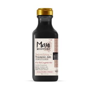 Maui Moisture Desintoxicante de humedad + acondicionador de cenizas volcánicas - negro, 13 onzas