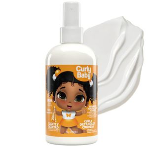 Curly Detangling Condish - Acondicionador en aerosol suave para bebés y niños, desenreda, hidrata,