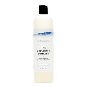 The Unscented Company Champú diario, para tipos de cabello fino a ondulado, sin fragancia, 16.9 fl