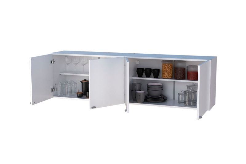 Alacena Orlandi 4 Ptas 4007 160x45x30CM Blanco