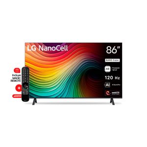 Smart TV 86” UHD 4K NanoCell AI LG 86NANO80TSA