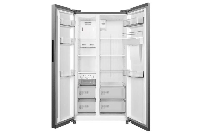 Heladera No Frost Inverter Side by Side Midea 510L Inox
