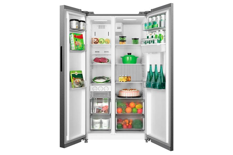 Heladera No Frost Inverter Side by Side Midea 510L Inox
