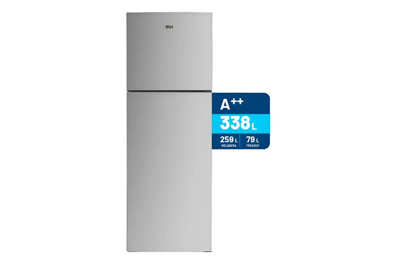 Heladera No Frost BGH BRT330I1A 338L Inox